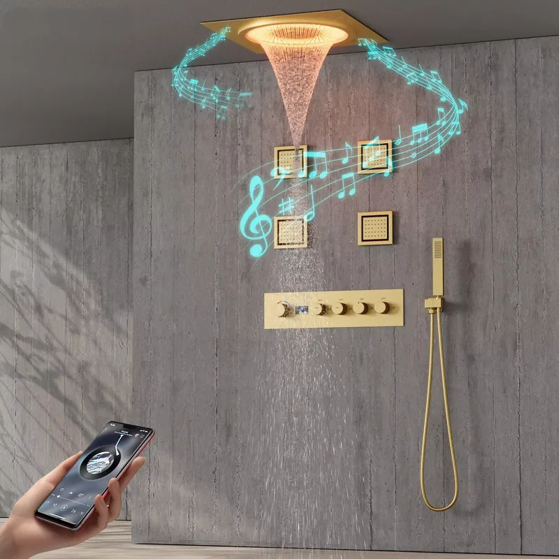 Smart Home - Akıllı LED Duş Seti Banyo Müzikli