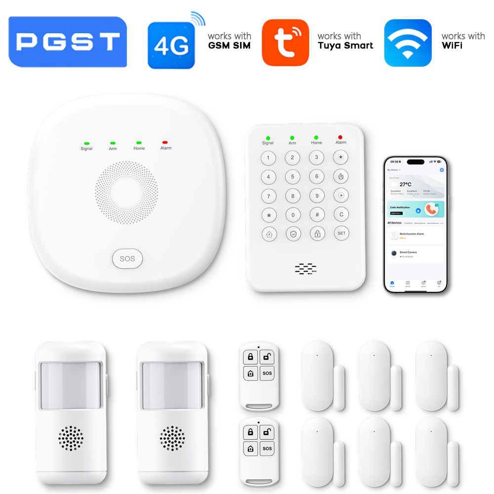 Smart Home Demo Kit - PGST Kablosuz WiFi Alarm Sistemi Akıllı