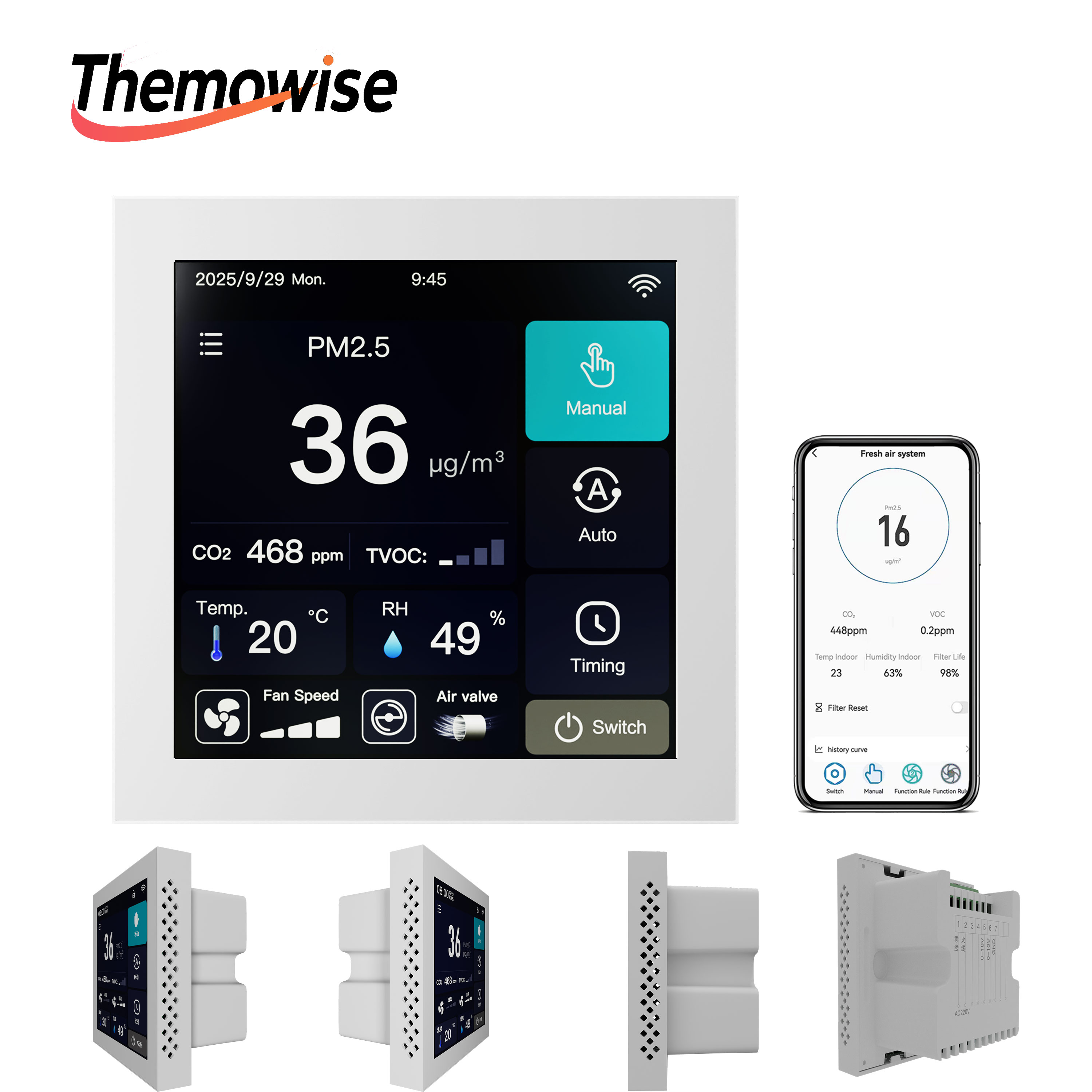 Smart Home Ventilation System - AC/EC Havalandırma Sistemi Kontrol Cihazı için