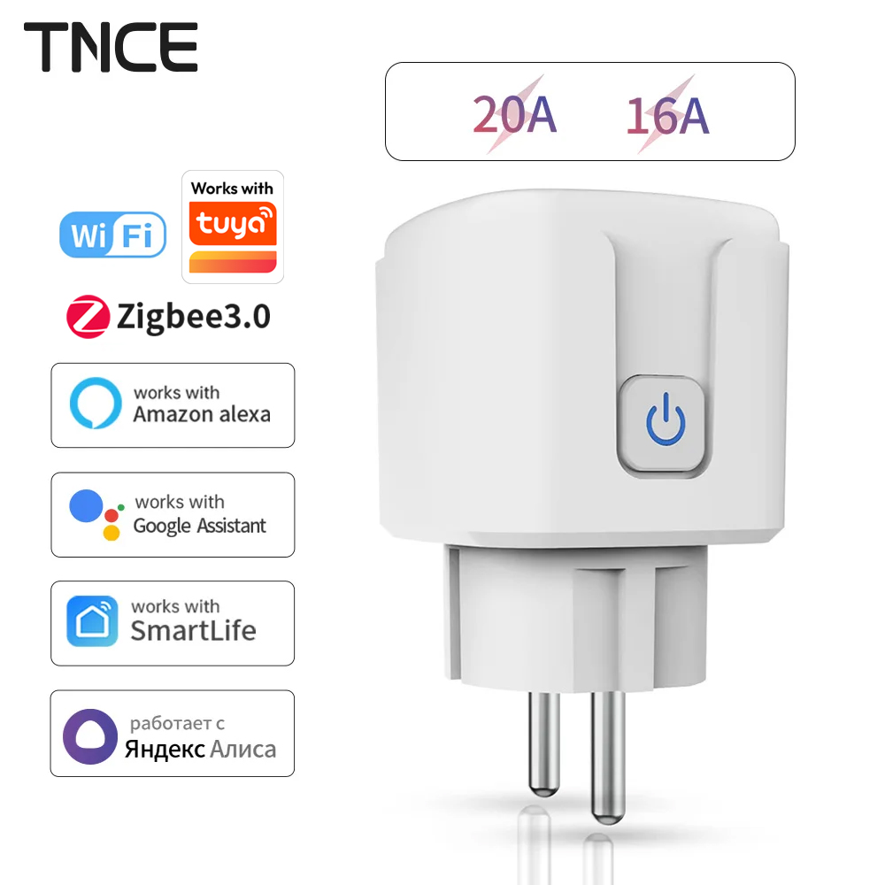 Smart Home Elements - TNCE Tuya WiFi/Zigbee 16A/20A AB Tak