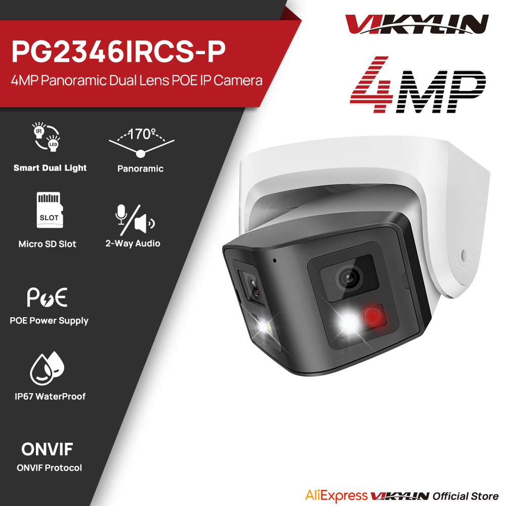 Smart Home Nas - Vikylin 4MP Panoramik Akıllı Çift Işıklı