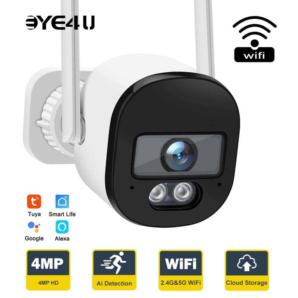 Smart Home Google Nest - Tuya 4MP Bullet güvenlik kamera 2.4G/5G