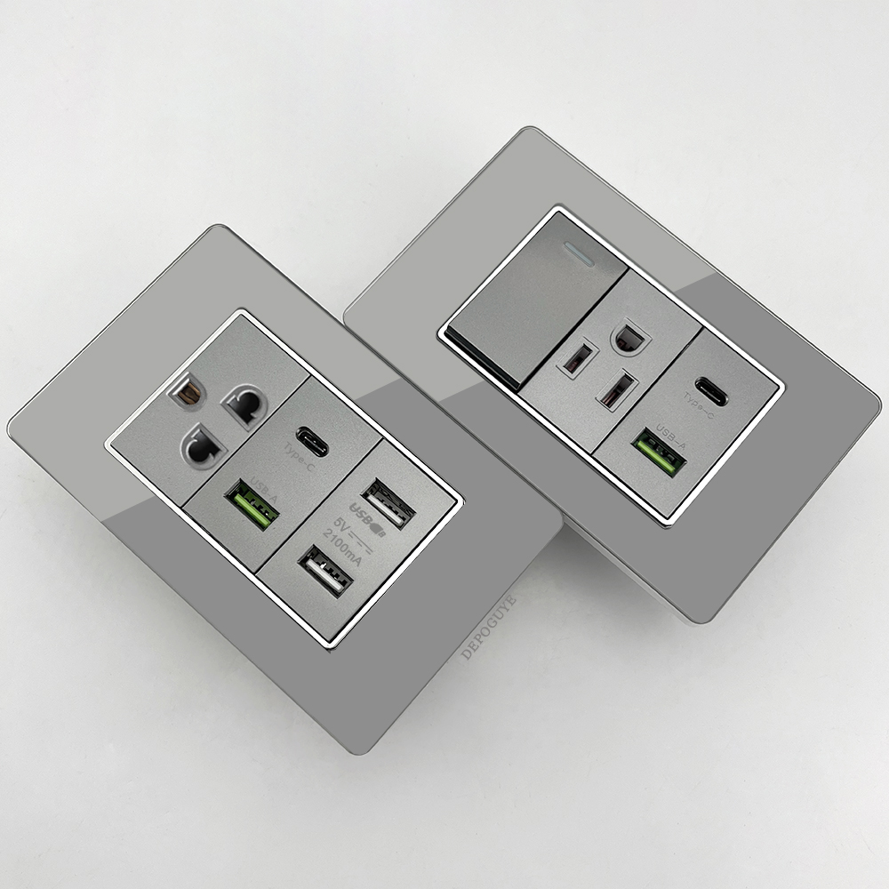 Smart Home Usb - Gri Temperli Cam Amerikan USB Tip-C