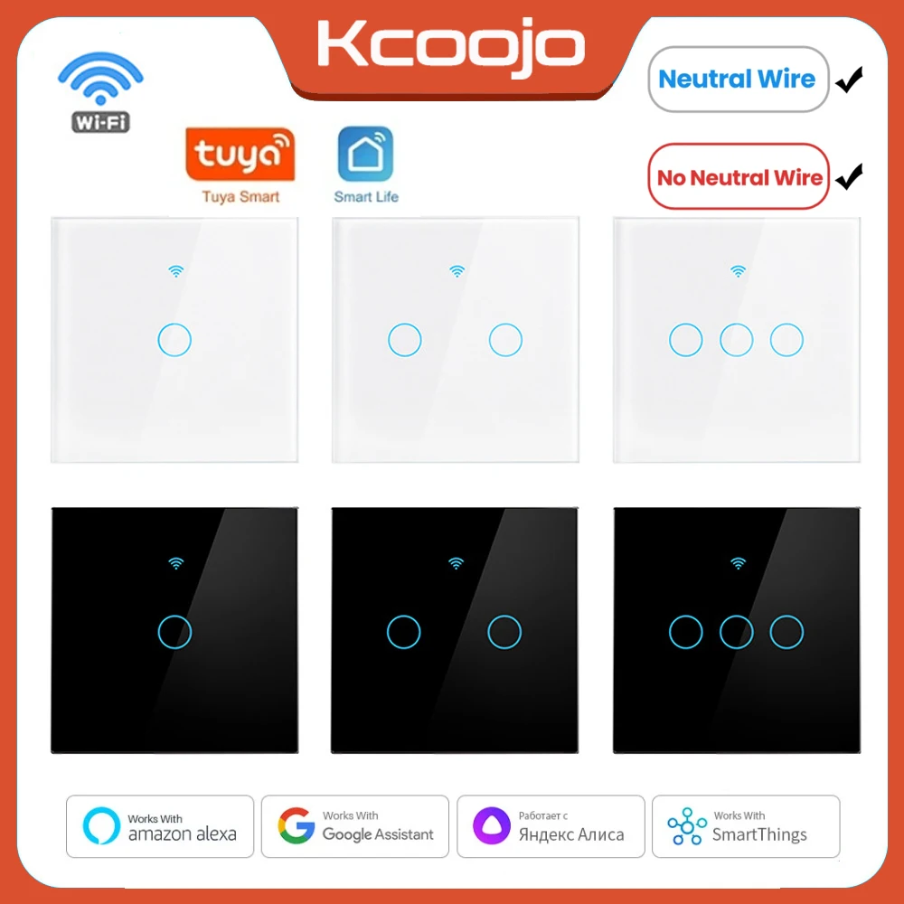 Smart Home Google Assistant - Tuya Wifi AB Akıllı Anahtarlar 1/2/3/4Gang