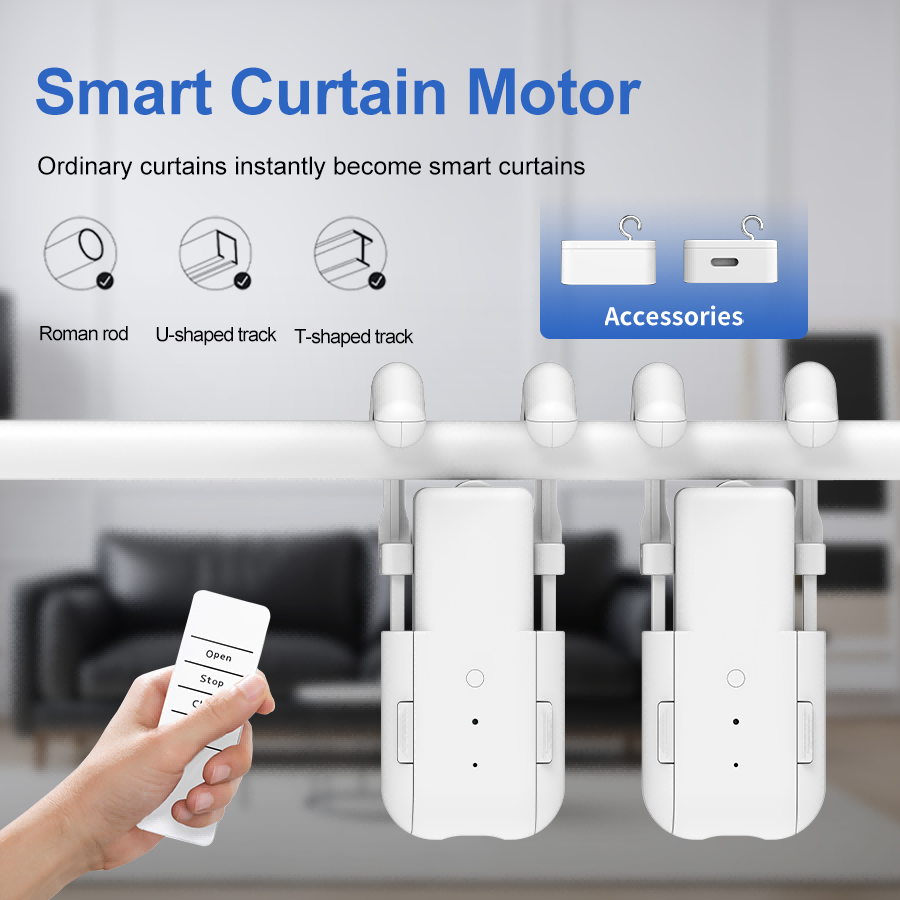 Smart Home Elements - Akıllı Ev Perde Açacağı Elektronik 3in1Track