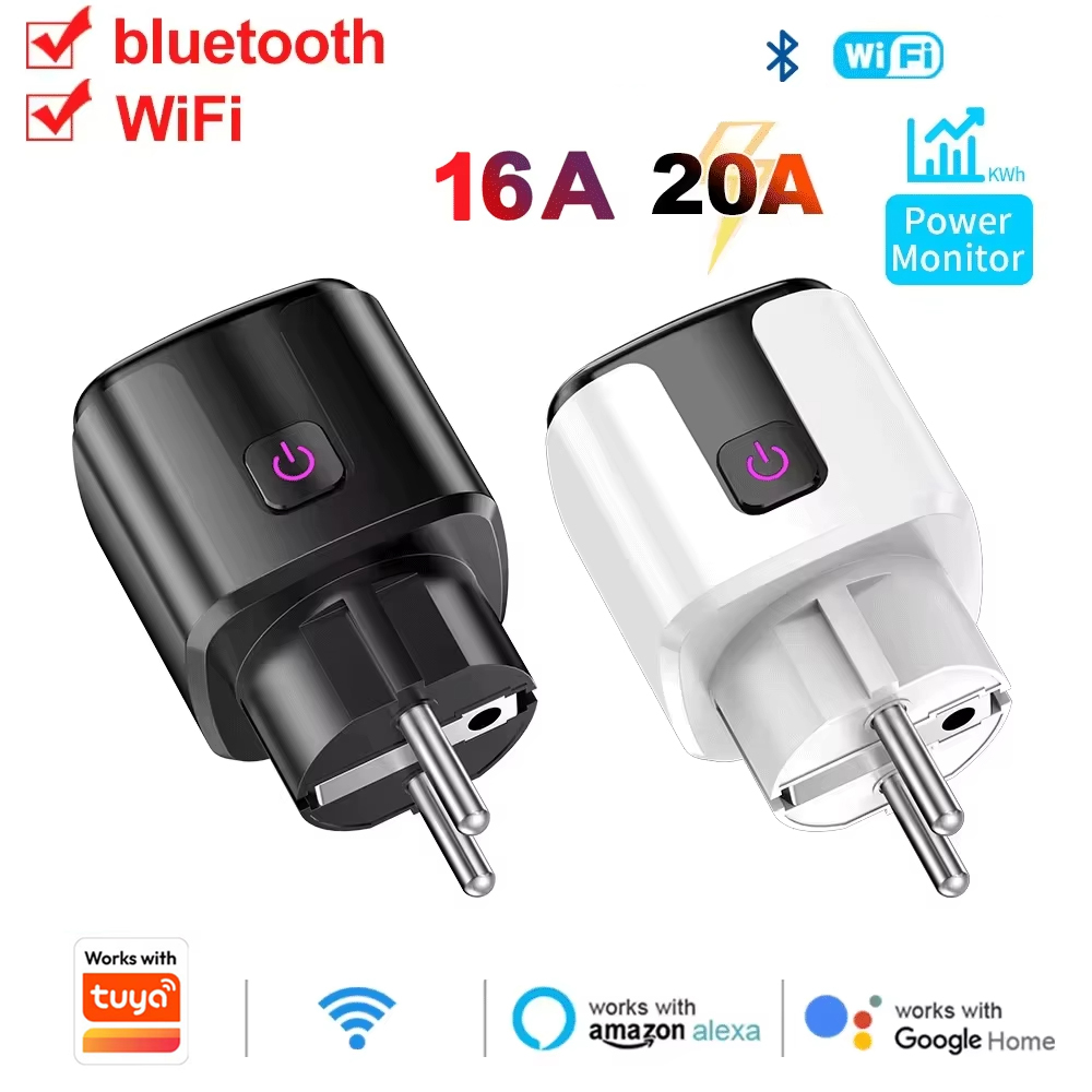 Smart Home Elements - 20A AC100-240V Wifi Akıllı Fiş Akıllı