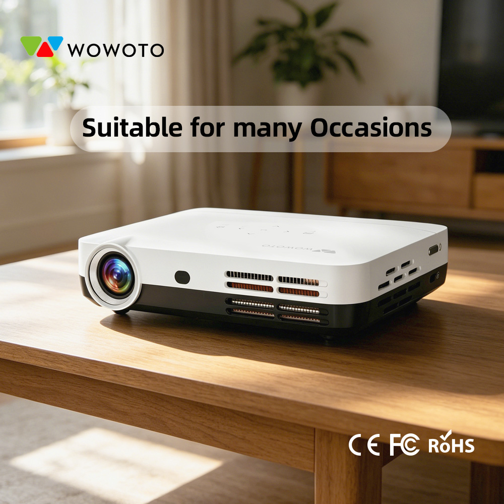 Smart Home Theater - WOWOTO Taşınabilir Mini Ev Sineması Projektörü
