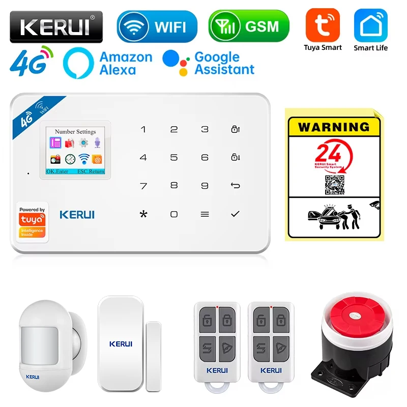 Smart Home Demo Kit - KERUI Güvenlik Alarm Sistemi Kiti W184