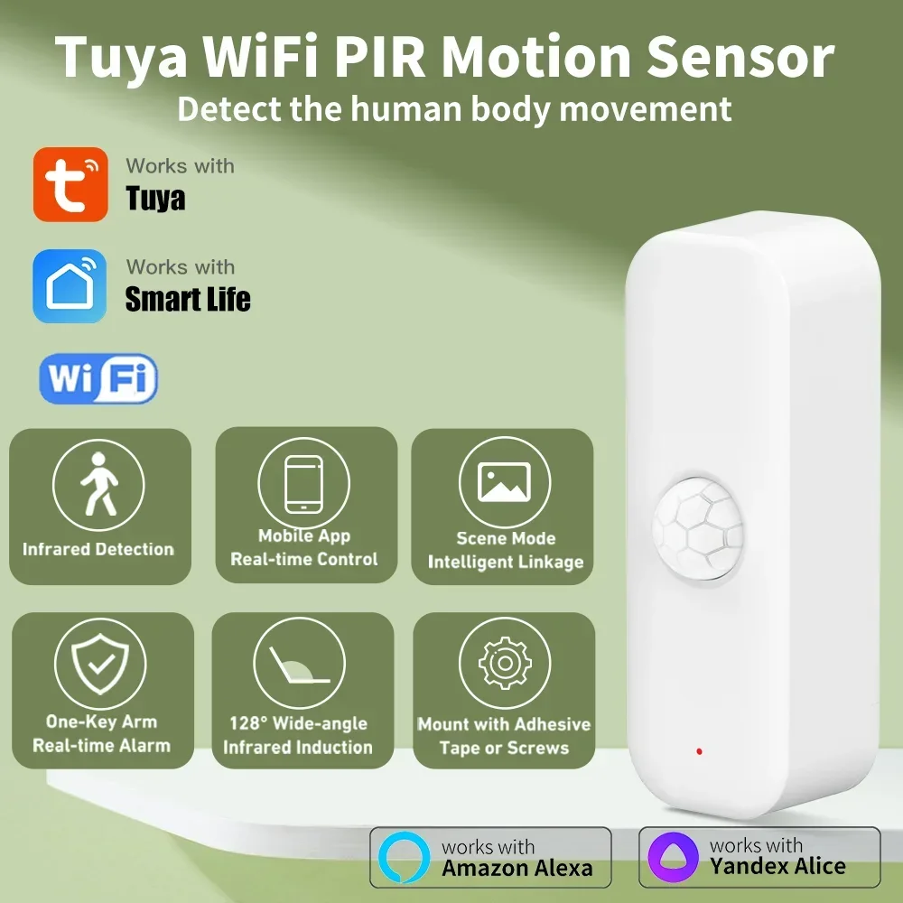 Smart Home Google Assistant - Tuya WiFI Hareket Sensörü PIR Akıllı