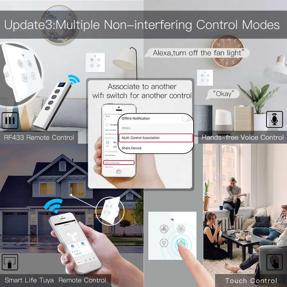 Yeni WiFi RF akıllı tavan fanı - Smart Home Ventilation System incelemesi ve fiyatı