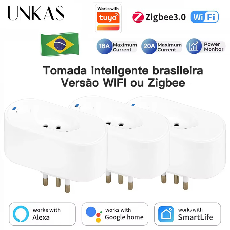 UNKAS, Tuya Brezilya Priz WIFI - Smart Home Elements incelemesi ve fiyatı