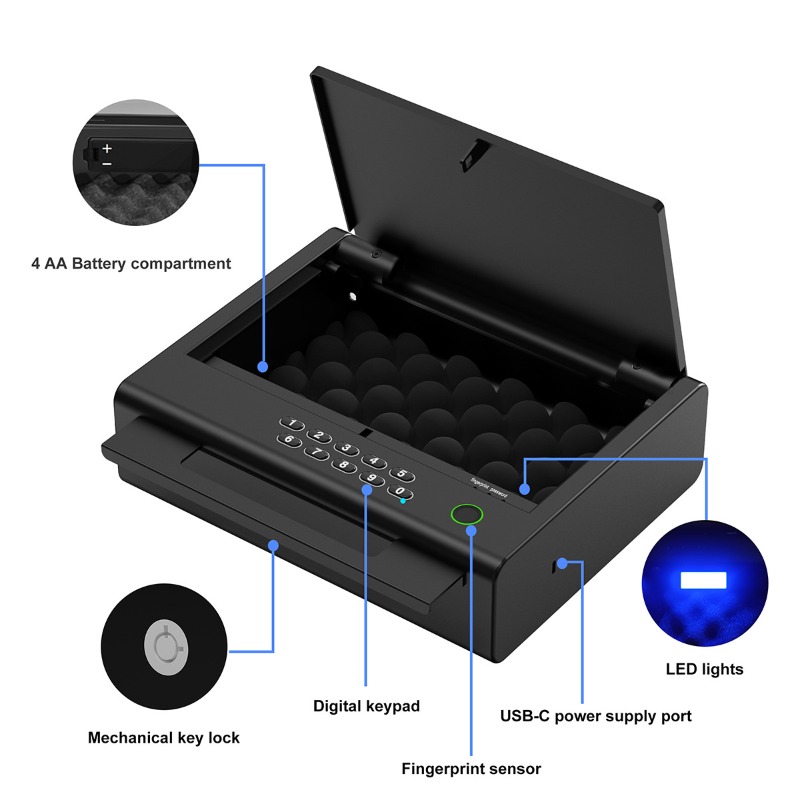 Akıllı Parmak İzi Tabanca Kasa - Smart Home Box incelemesi ve fiyatı