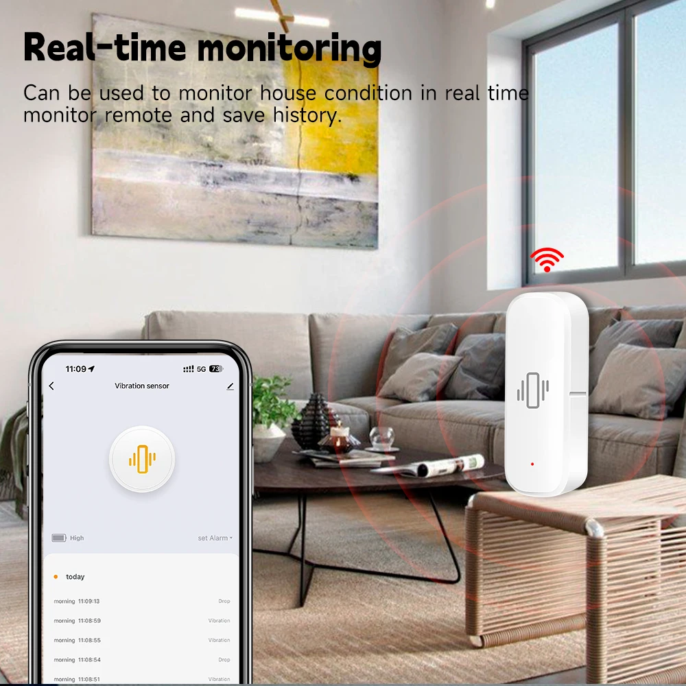 WiFi/Zigbee Akıllı Titreşim Se - Smart Home Integration incelemesi ve fiyatı