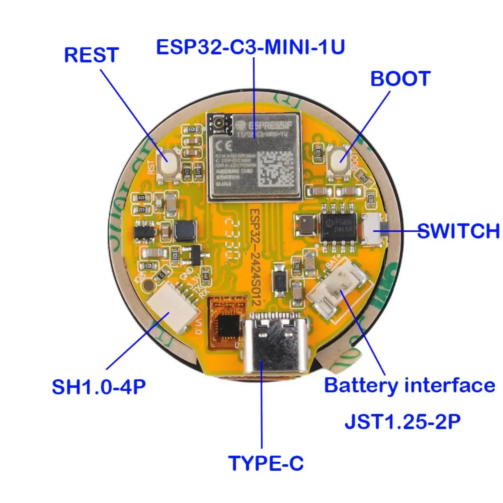 1.28 İnç HD ESP32-C3 WiFi BLE  - Smart Home Arduino Project incelemesi ve fiyatı