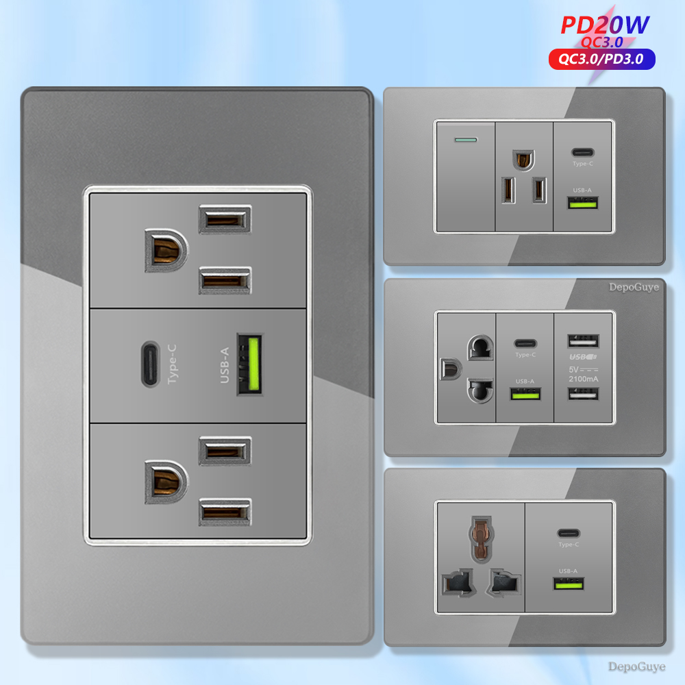 Gri Temperli Cam Amerikan USB  - Smart Home Usb incelemesi ve fiyatı