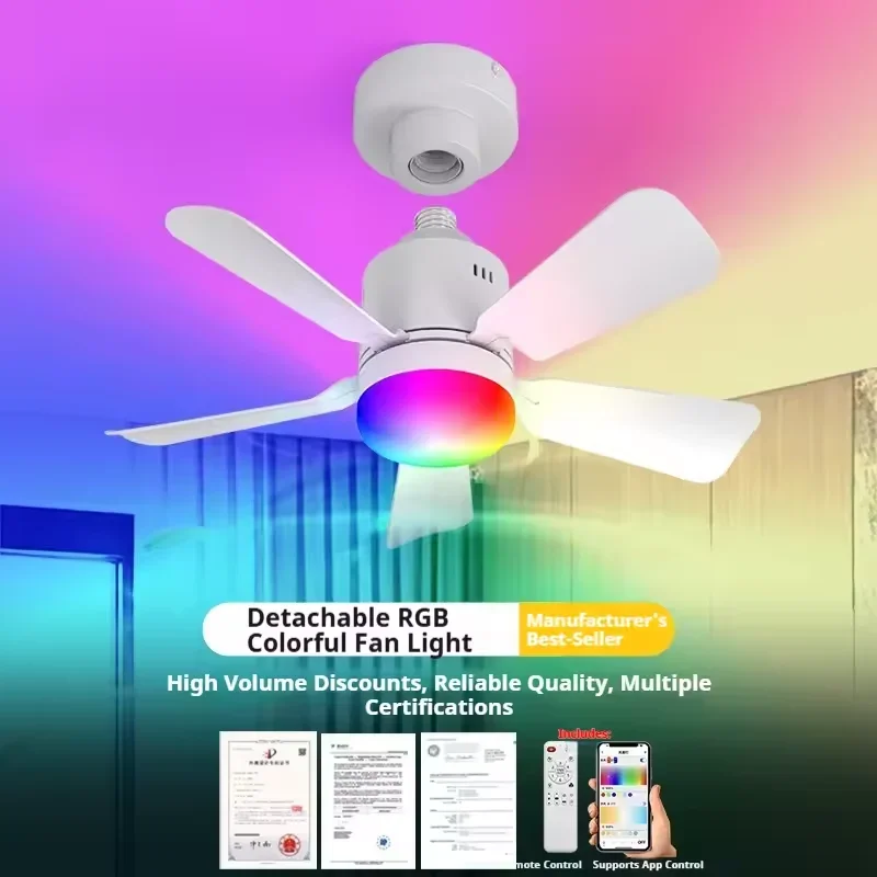RGB LED tavan vantilatörü lamb - Smart Home Ventilation System incelemesi ve fiyatı