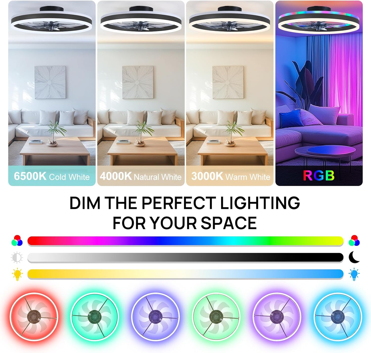 RGB Akıllı Tavan Vantilatörü I - Smart Home Ventilation System incelemesi ve fiyatı