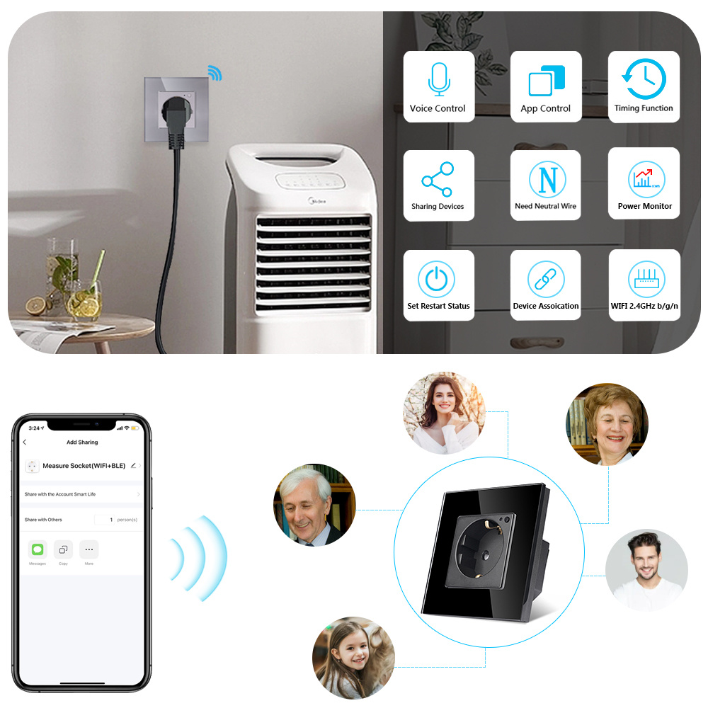 TAWOIA Wifi Duvar Soketi AB St - Smart Home Elements incelemesi ve fiyatı