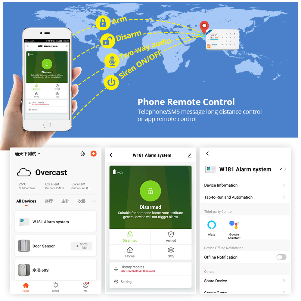 KERUI Güvenlik Alarm Sistemi K - Smart Home Demo Kit incelemesi ve fiyatı